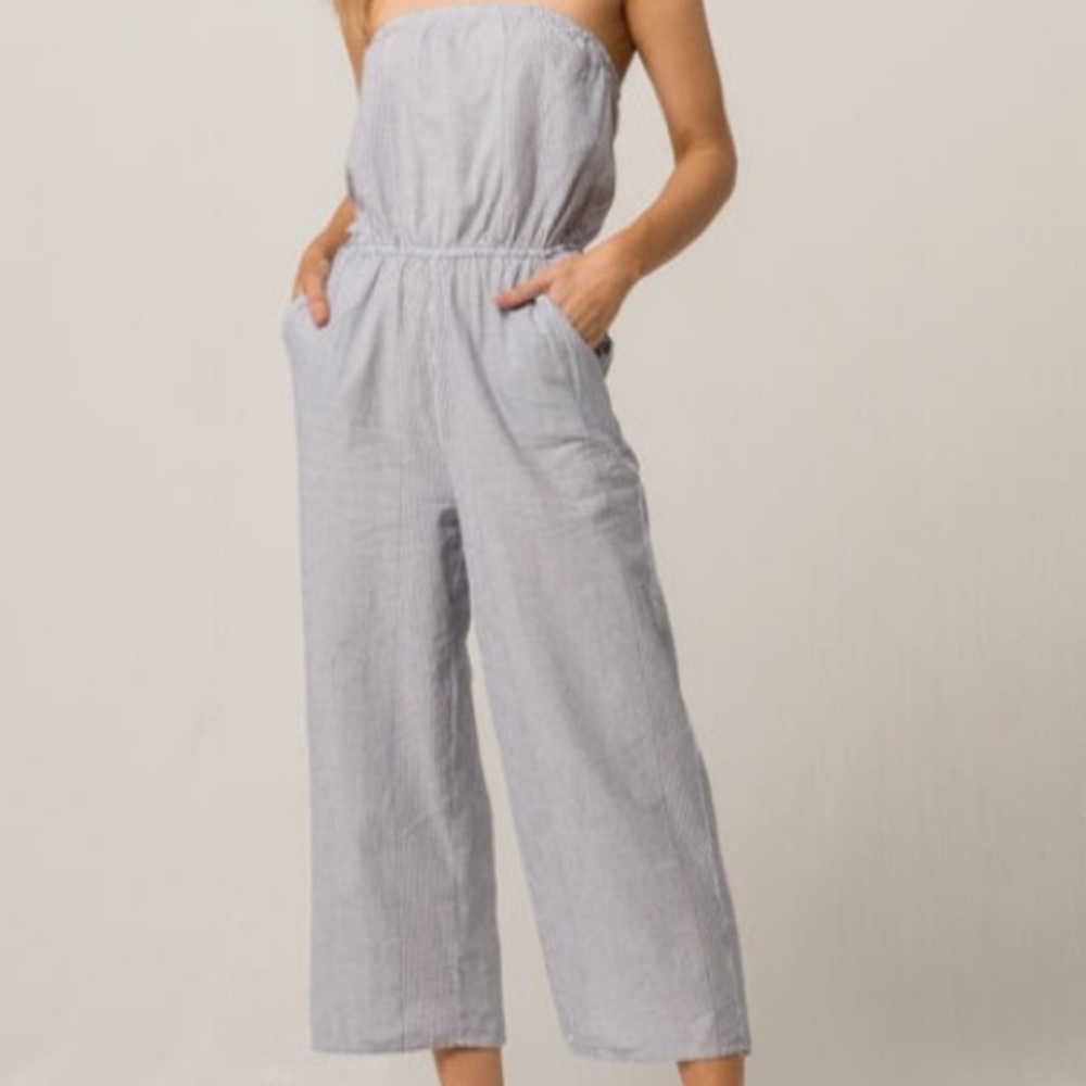 Blue & White Jumpsuit